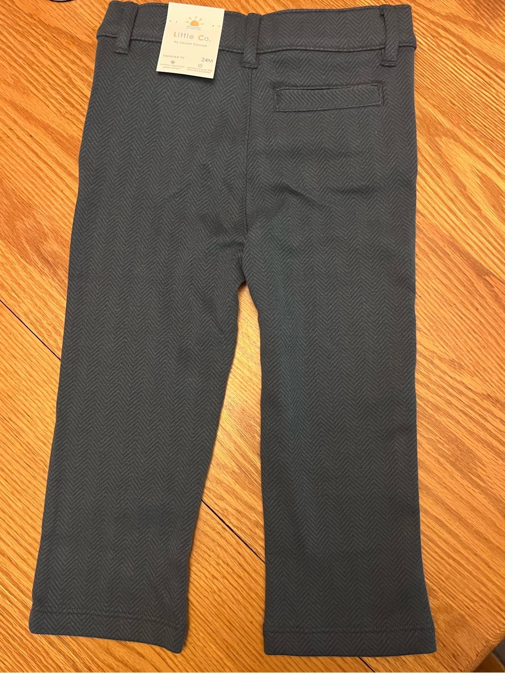 Little Co. 24mth Gray Herringbone Dress Pants NWT